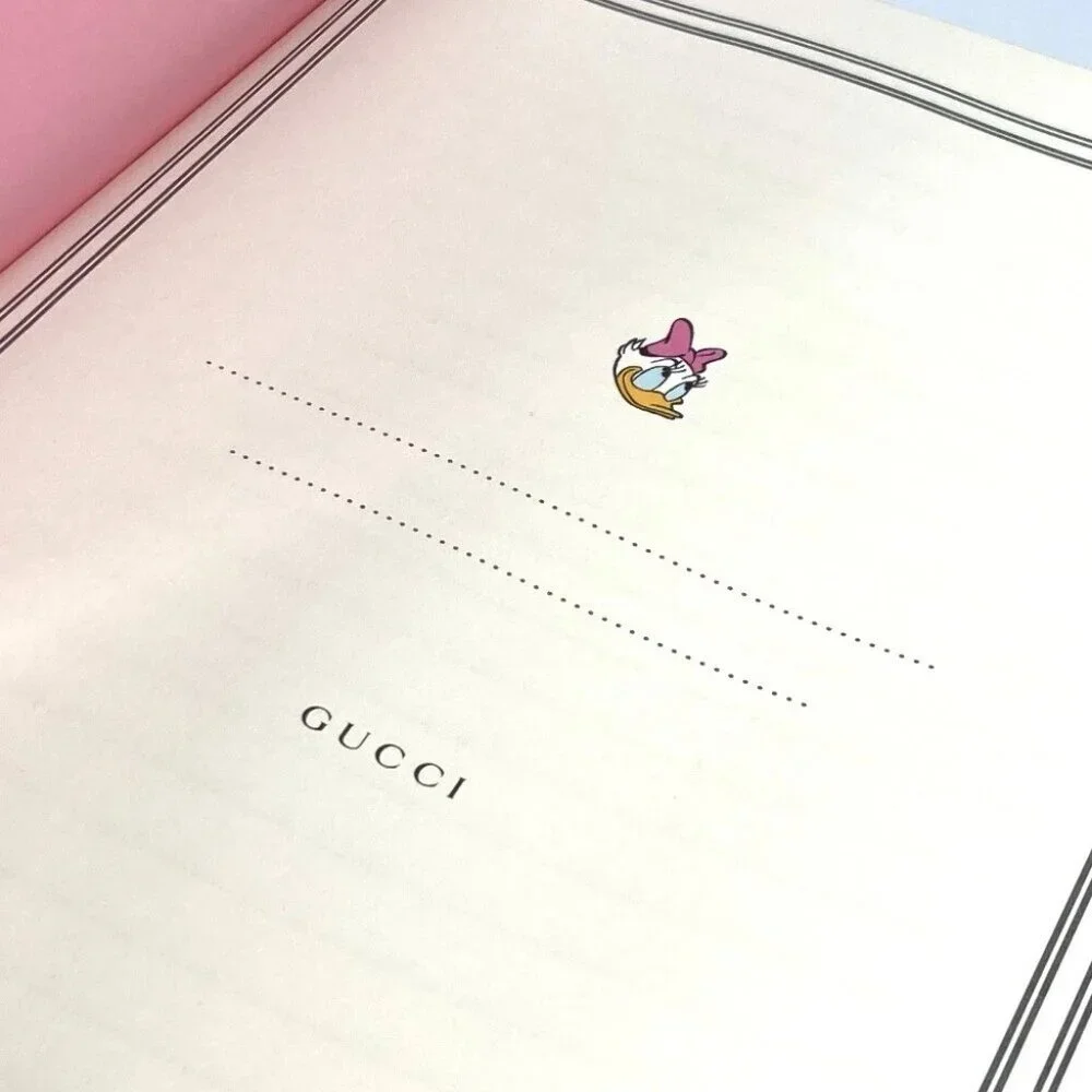 GUCCI Disney collaboration Daisy Duck GG Supreme Note Notepad notebook Unused